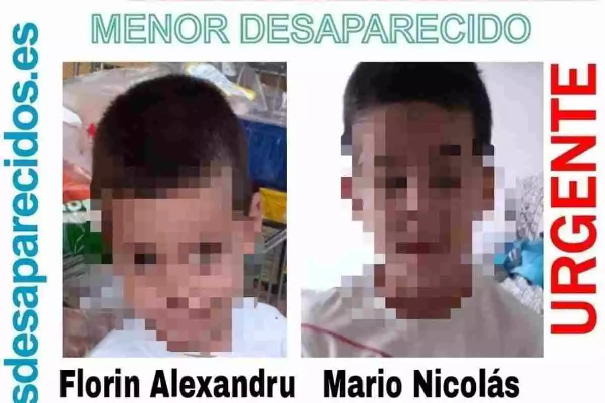 Florín Alexandru Cojocaru i Mario Nicolás Cojocaru, dos germans menors desapareguts a València el passat 2 de febrer