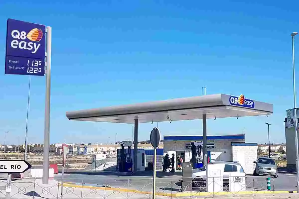 Imatge d'una benzinera de Q8 a la província de Sevilla