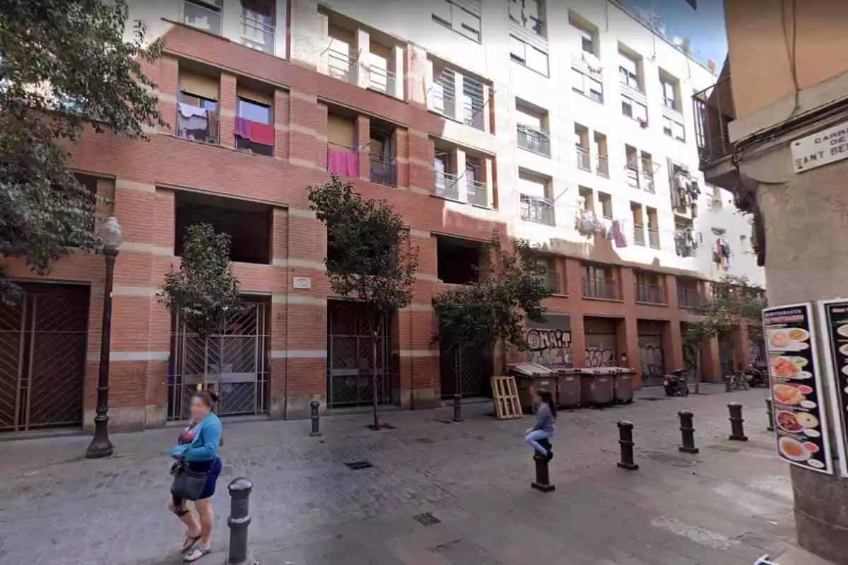 Imatge del carrer Om, al barri barceloní del Raval