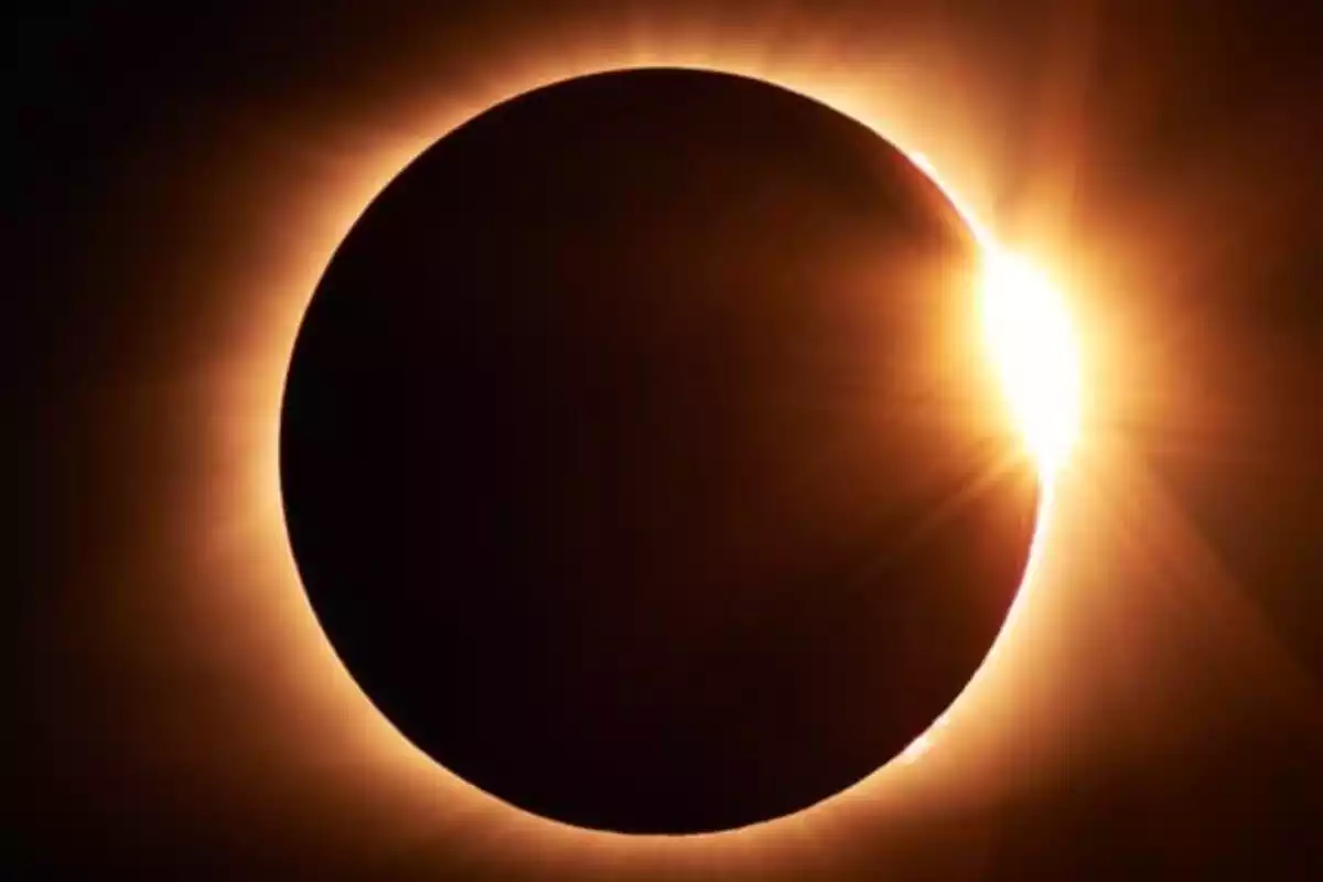 Imatge d'un eclipsi de Sol