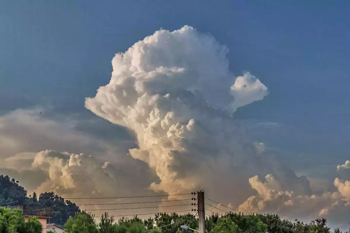 Imatge d'un núvol de tempesta a Moià