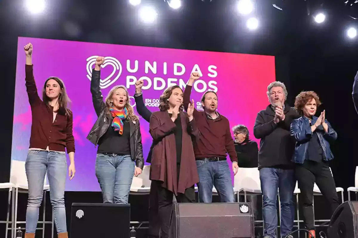 Imatge d'un miting de Podemos.
