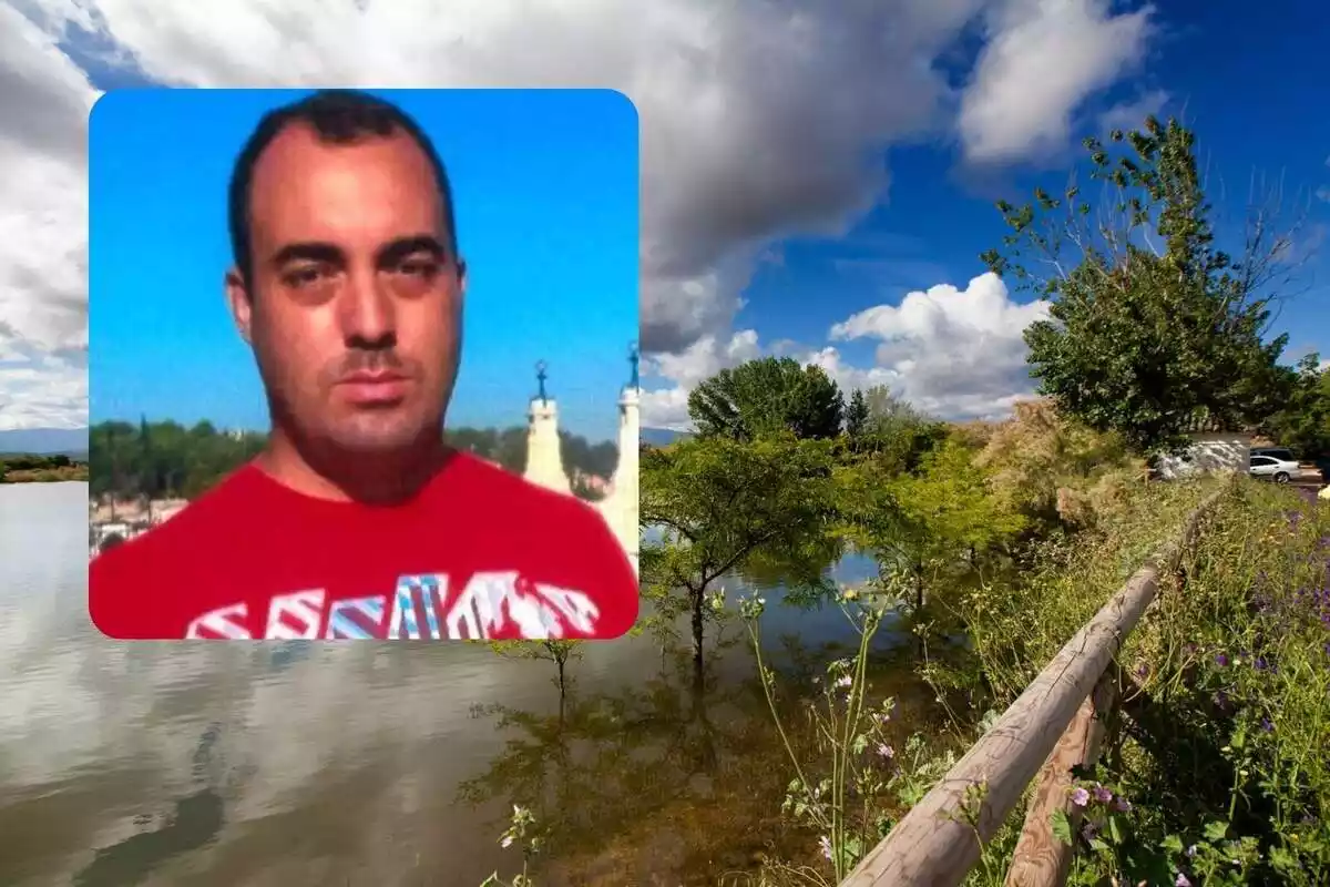 Fotomuntatge de Félix José Esquerdo i la Laguna Negra de Baeza