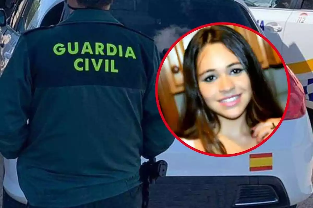 Fotomuntatge d'un guàrdia civil i de Malen, l'adolescent desapareguda a Mallorca el 2013