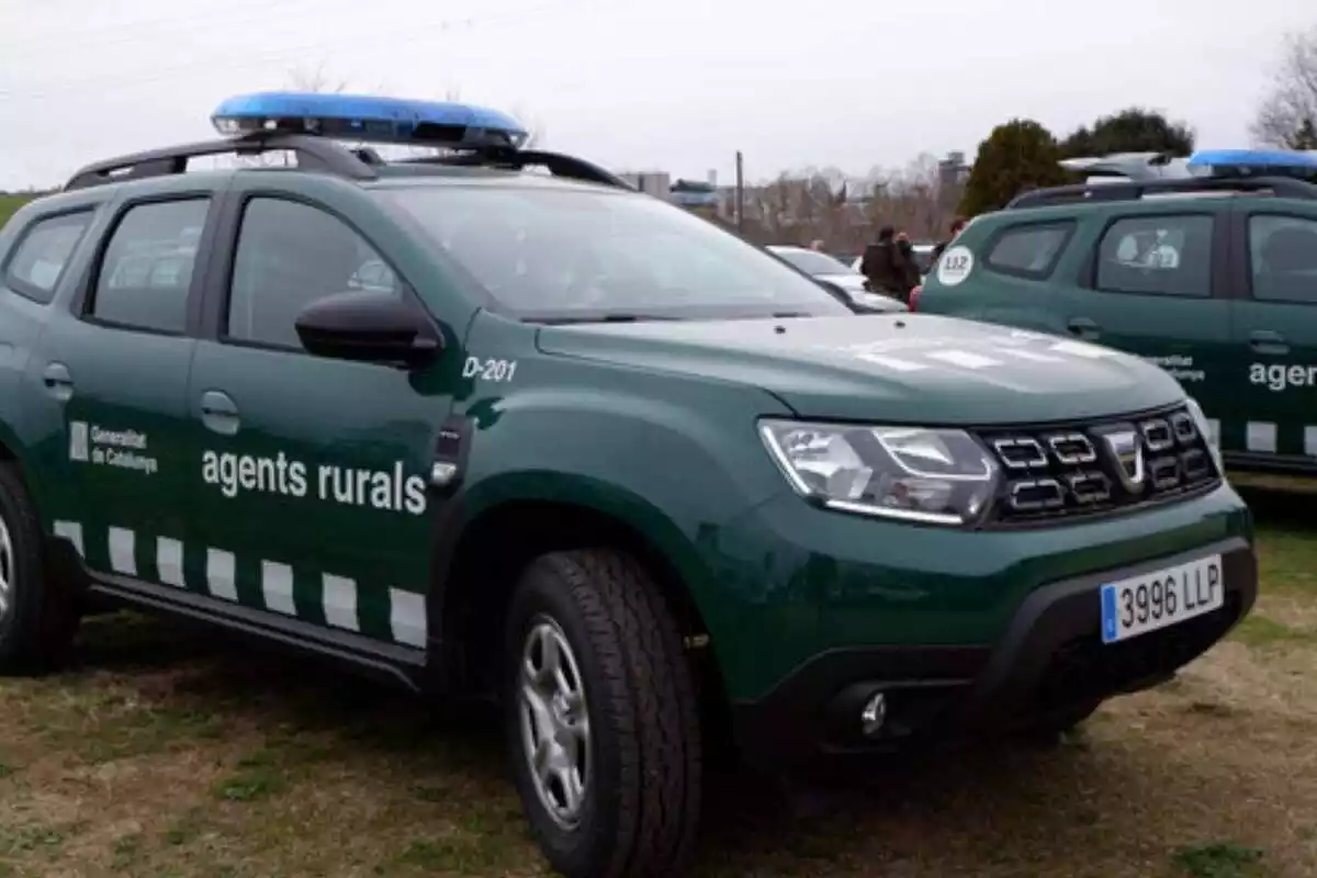 Imatge de dos cotxes dels Agents Rurals de Catalunya