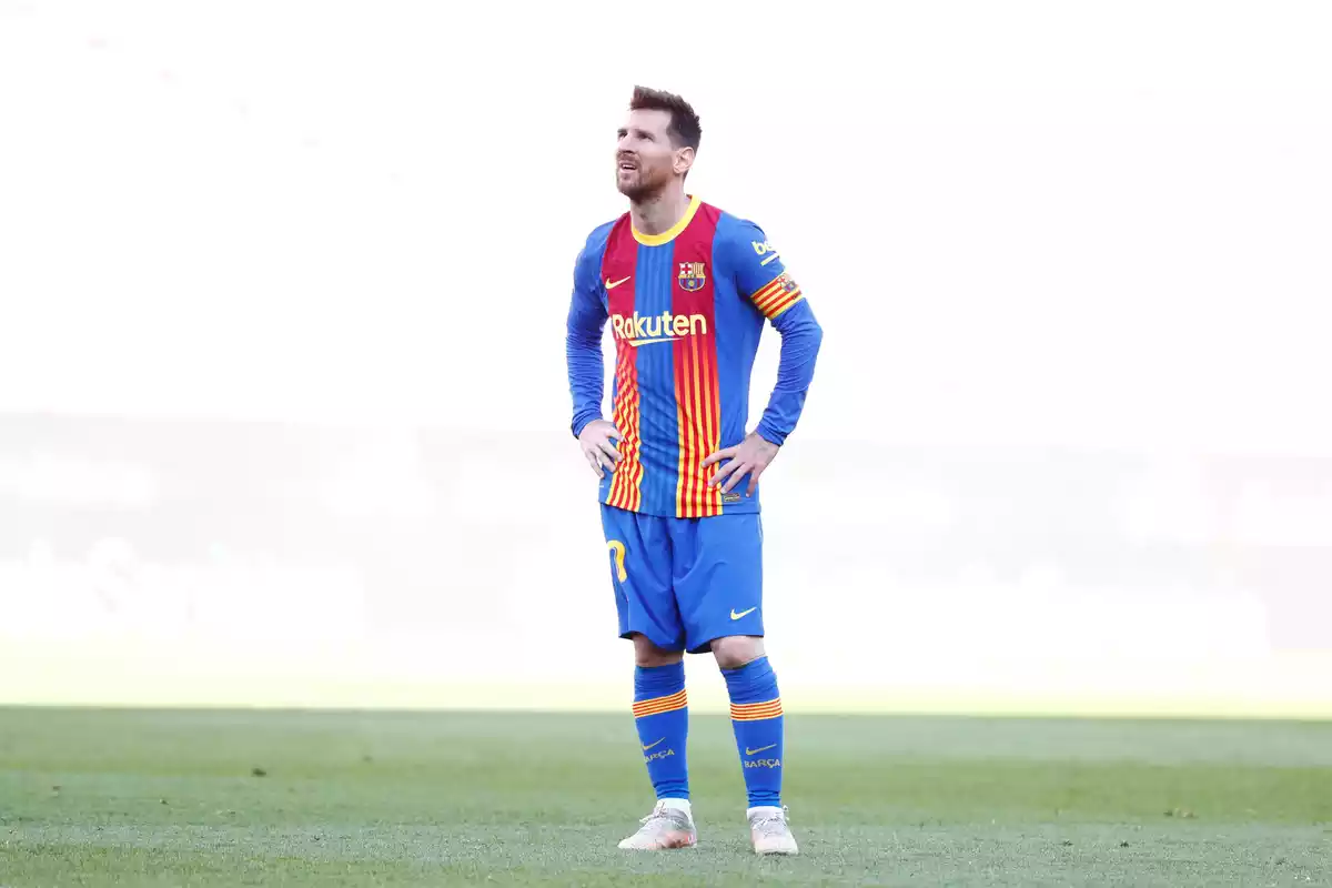 Leo Messi en un partit amb el FC Barcelon