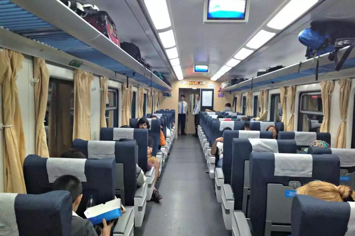 Imatge de l'interior d'un tren
