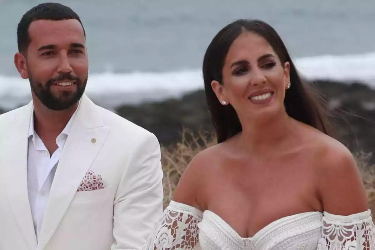 Omar Sánchez i Anabel Pantoja al seu casament