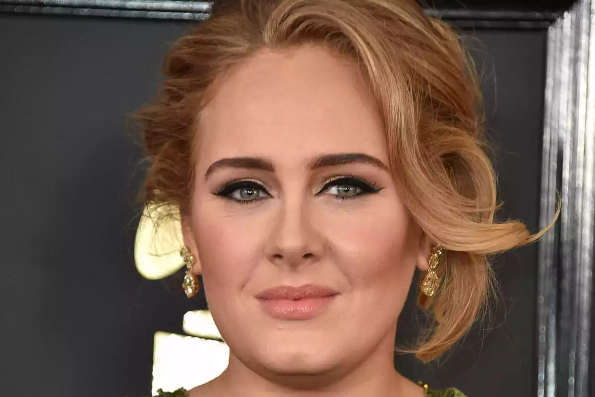Primer pla de la cantant britànica Adele