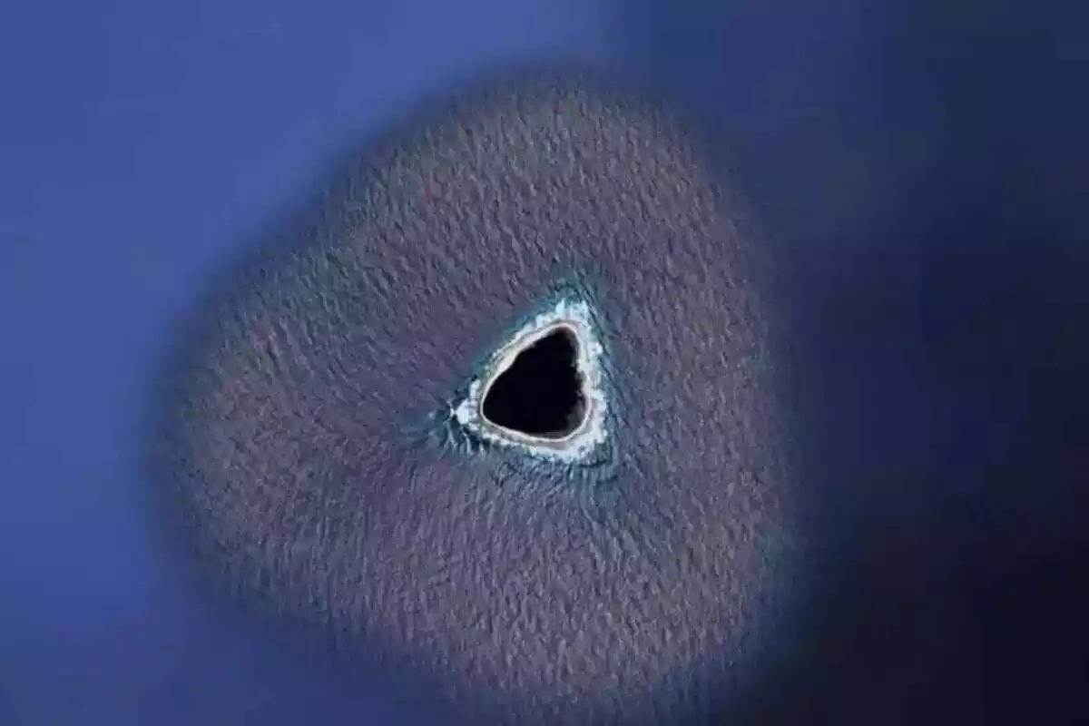 Imatge de satèlit de l'illa de Vostok