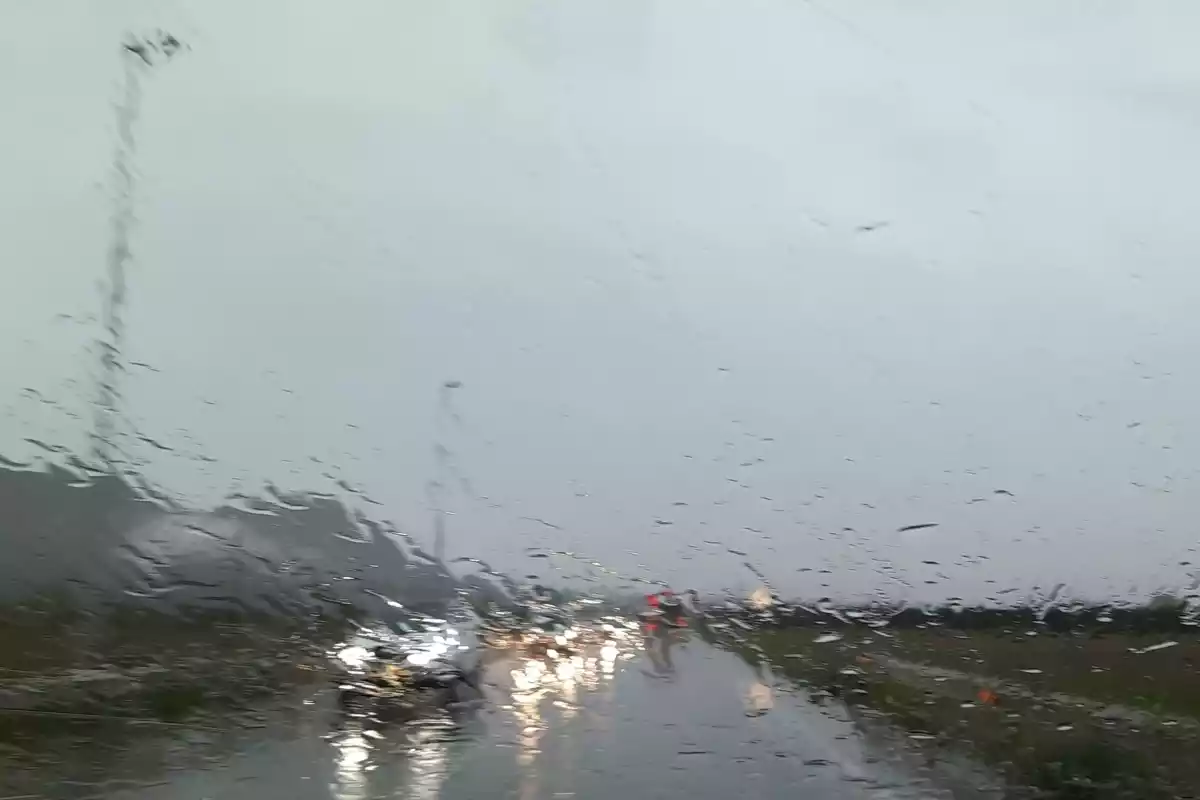 Imatge d'un dia de pluja a Verges, Baix Empordà