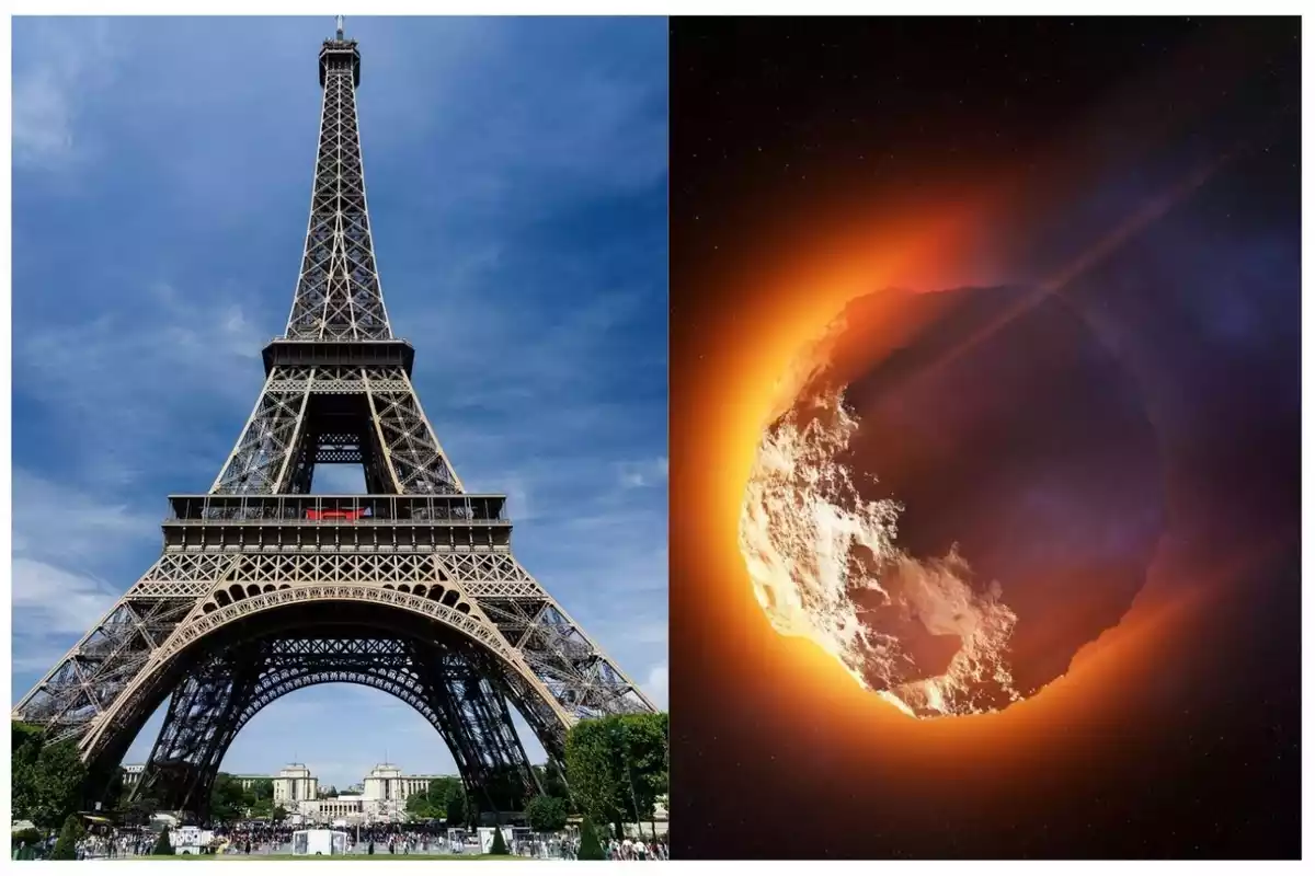 Un meteorit tan gran com la Torre Eiffel s'apropa a la Terra