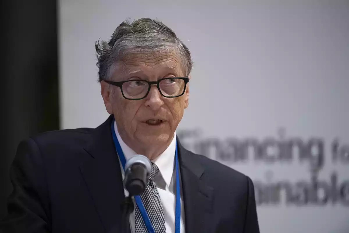 Bill Gates en una roda de premsa