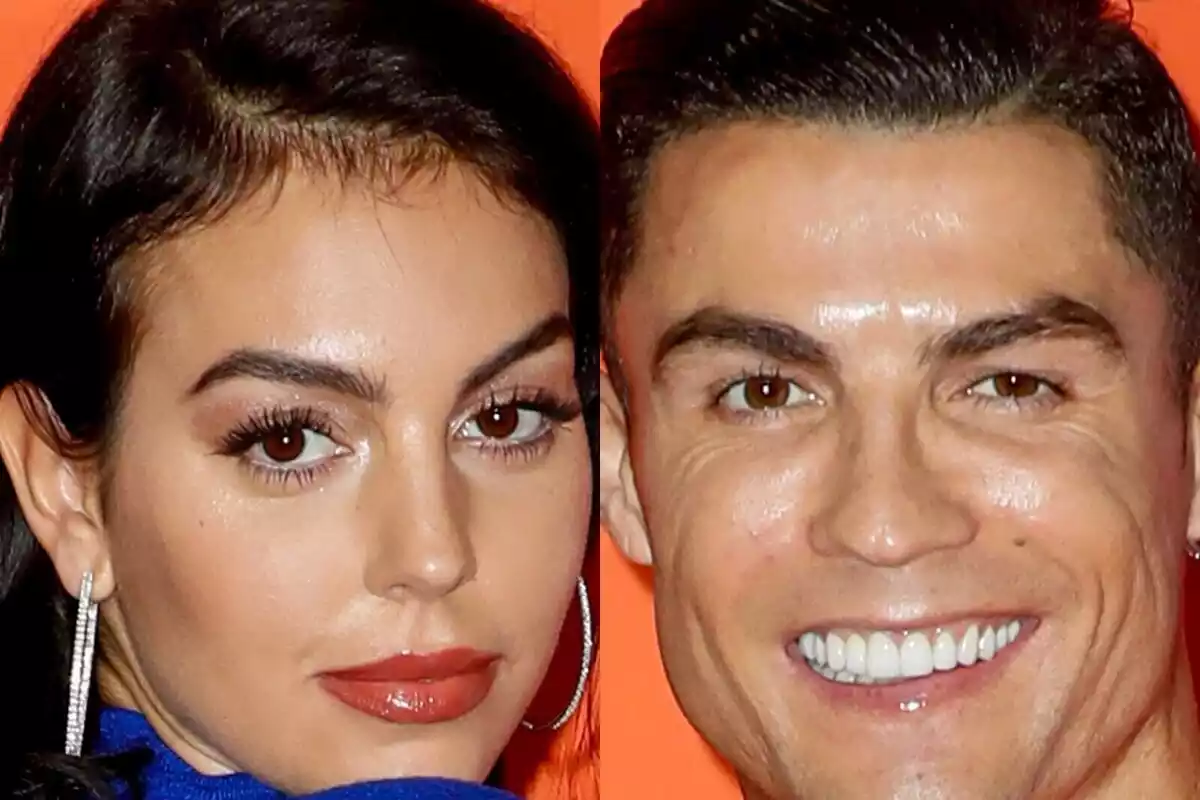 Muntatge fotogràfic de Cristiano Ronaldo i Georgina Rodríguez