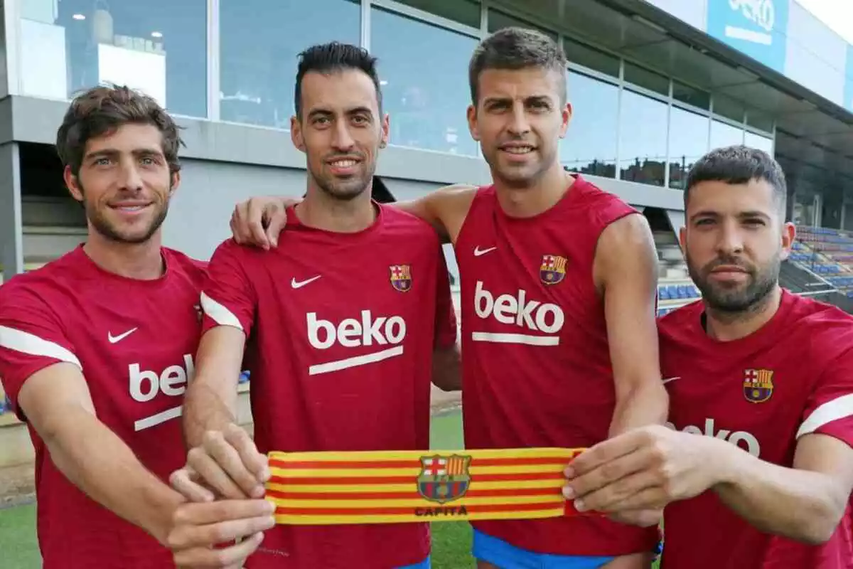 Els quatre capitans del Barça de la temporada 21/22