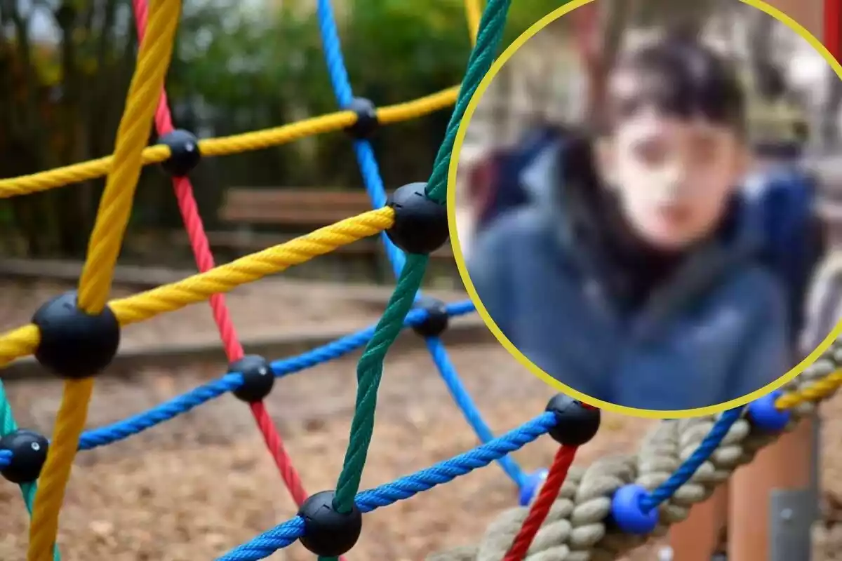 Imatge de l'Aitor, el nen que es veu forçat a fer 25 quilòmetres per poder jugar en un parc adaptat