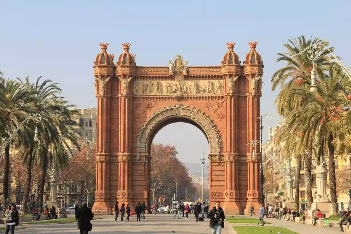 Imatge de l'Arc de Triomf de Barcelona.