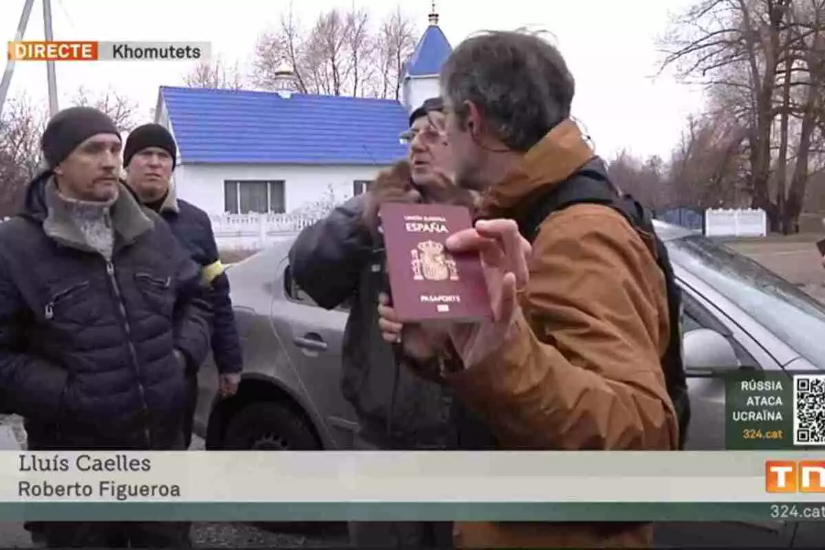 Milicians ucraïnesos tallen la connexió del periodista de TV3, Lluís Caelles