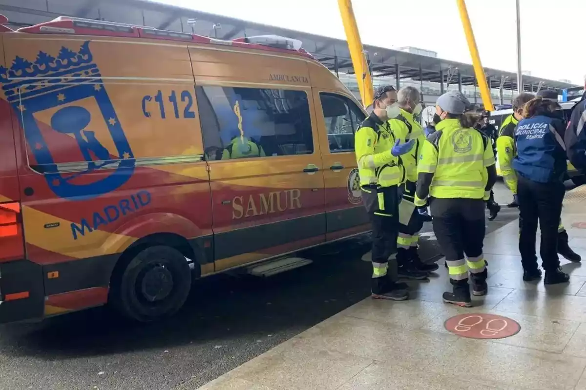 Imatge dels serveis d'emergència de Madrid.