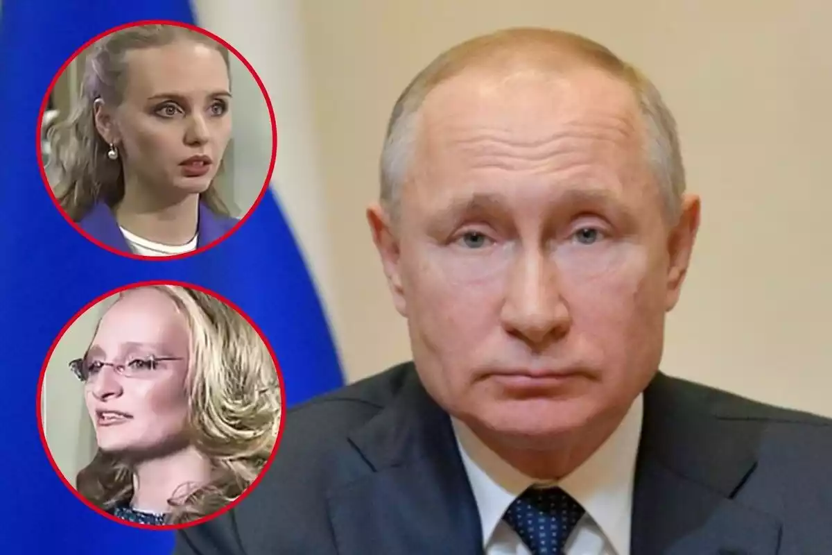 Muntatge de Putin i les seves filles