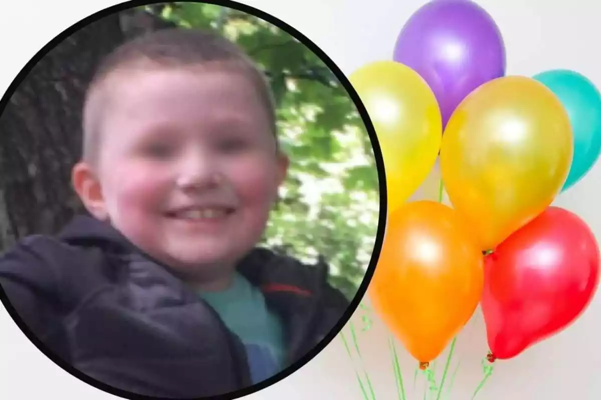 Imatge de Ramone, el nen que ha mort jugant amb un globus.