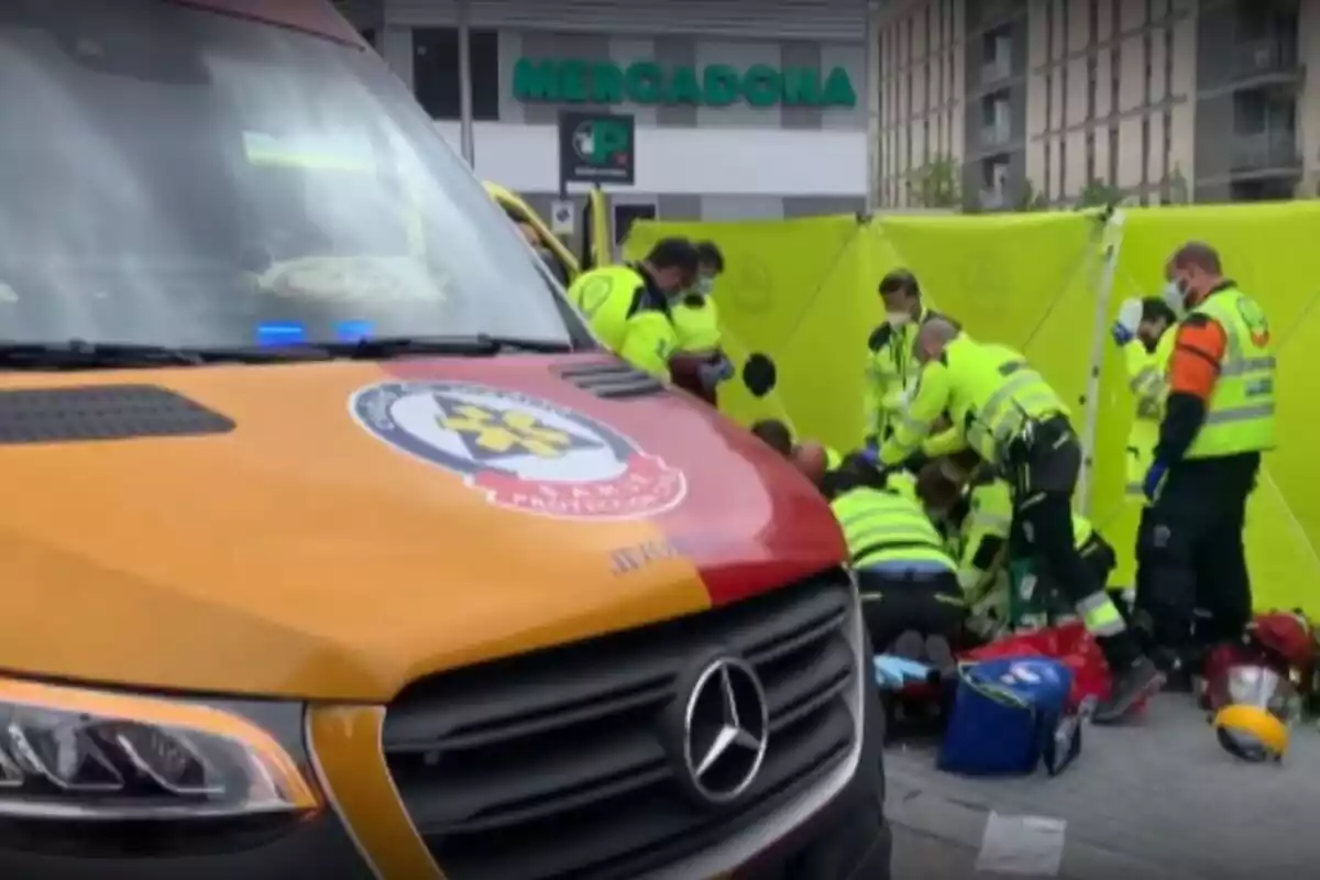 Imatge d'una ambulància.