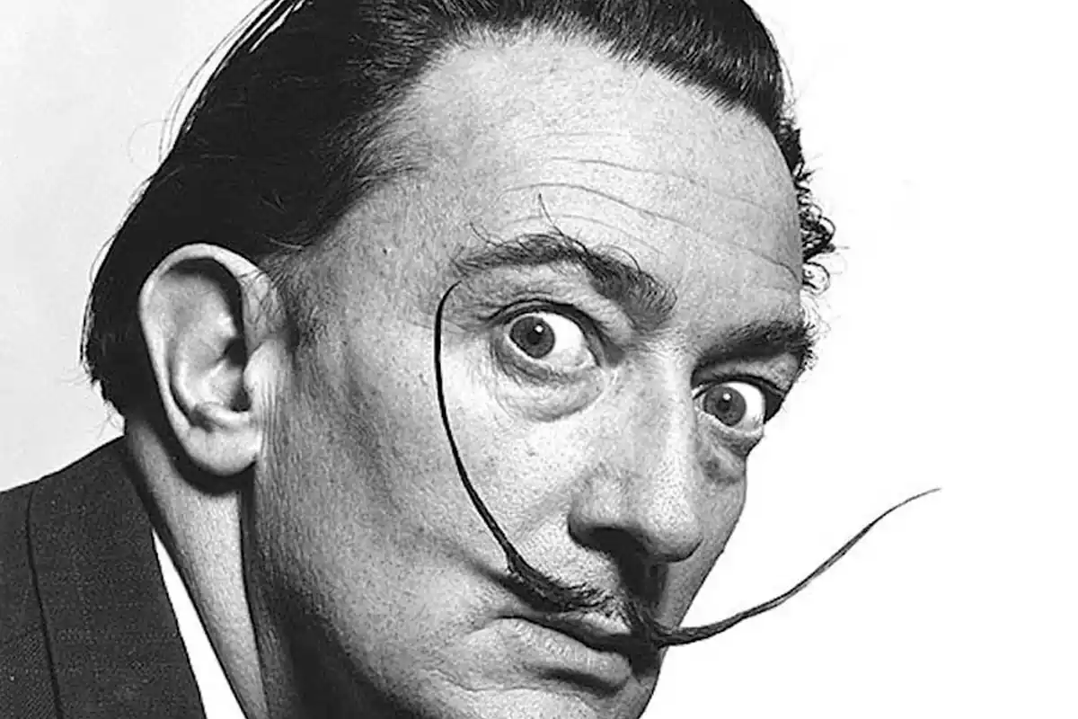 Primer pla de Salvador Dalí