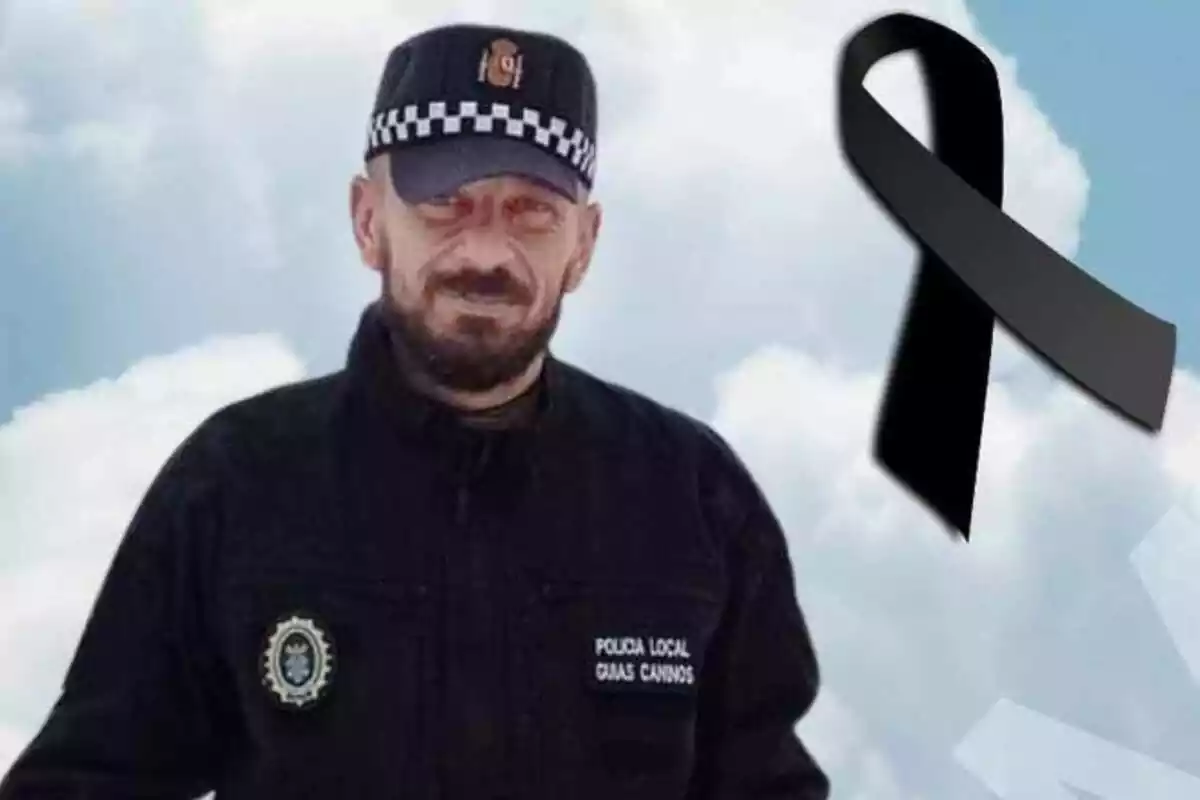 Imatge del policia mort amb només 42 anys, José Ángel Romero