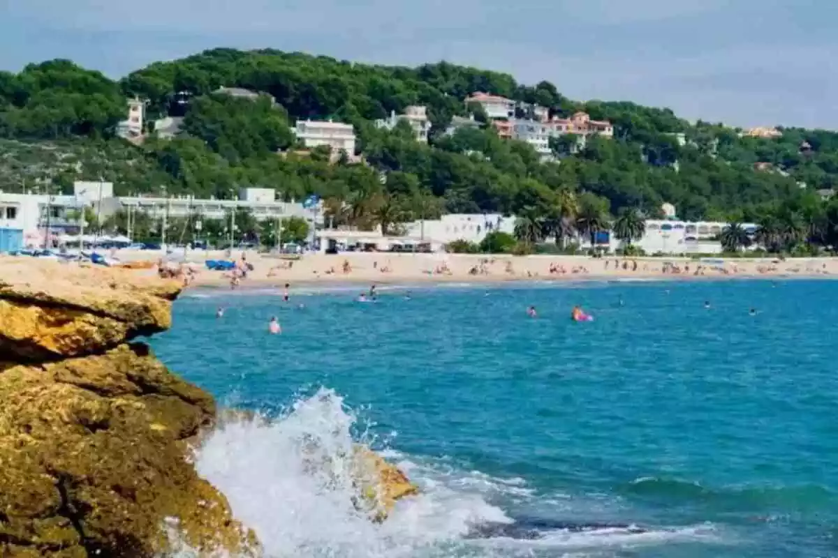 Imatge de la platja de la Móra, a Tarragona.