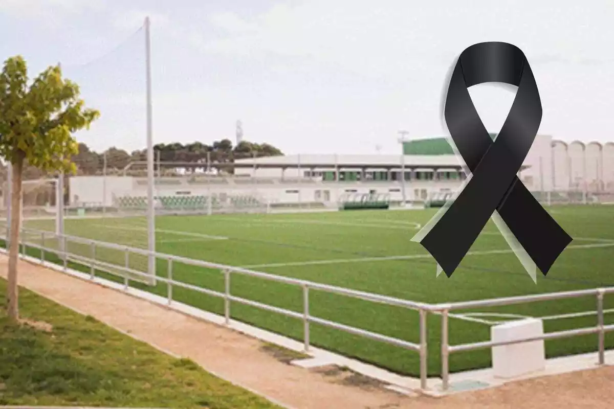 Foto del camp de futbol El Olivar de Saragossa.