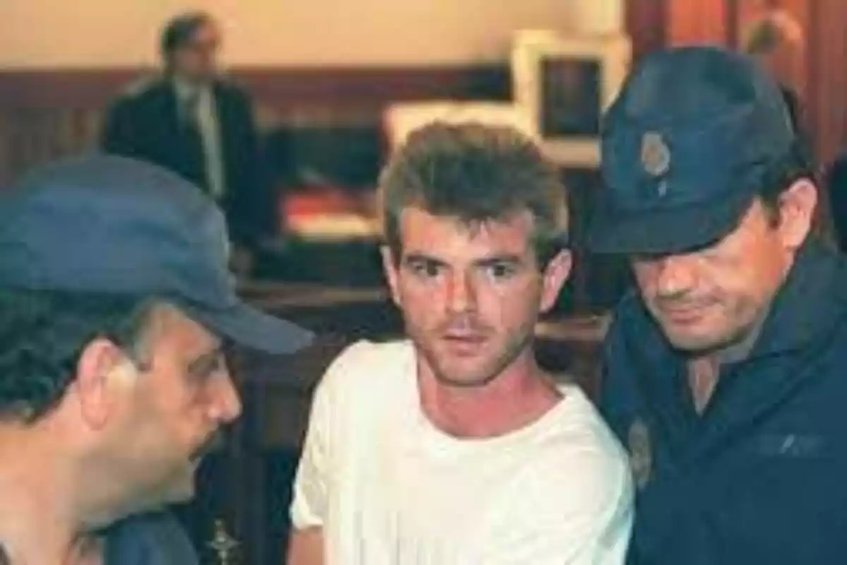 Imatge de Miquel Ricart quan va ser arrestar en 1993
