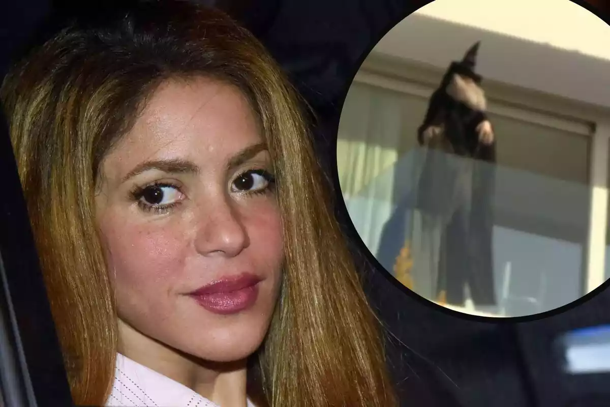 Muntatge de Shakira amb la bruixa que té a casa.