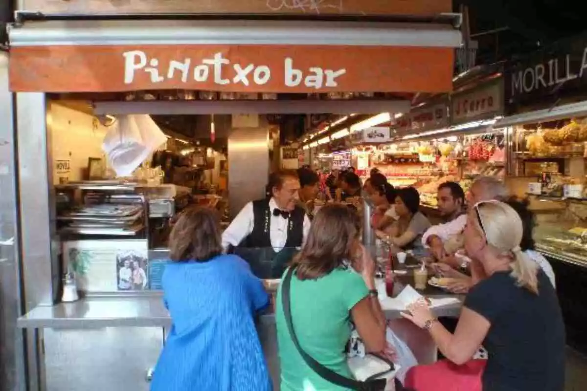 Imatge del Bar Pinotxo de La Boqueria de Barcelona.
