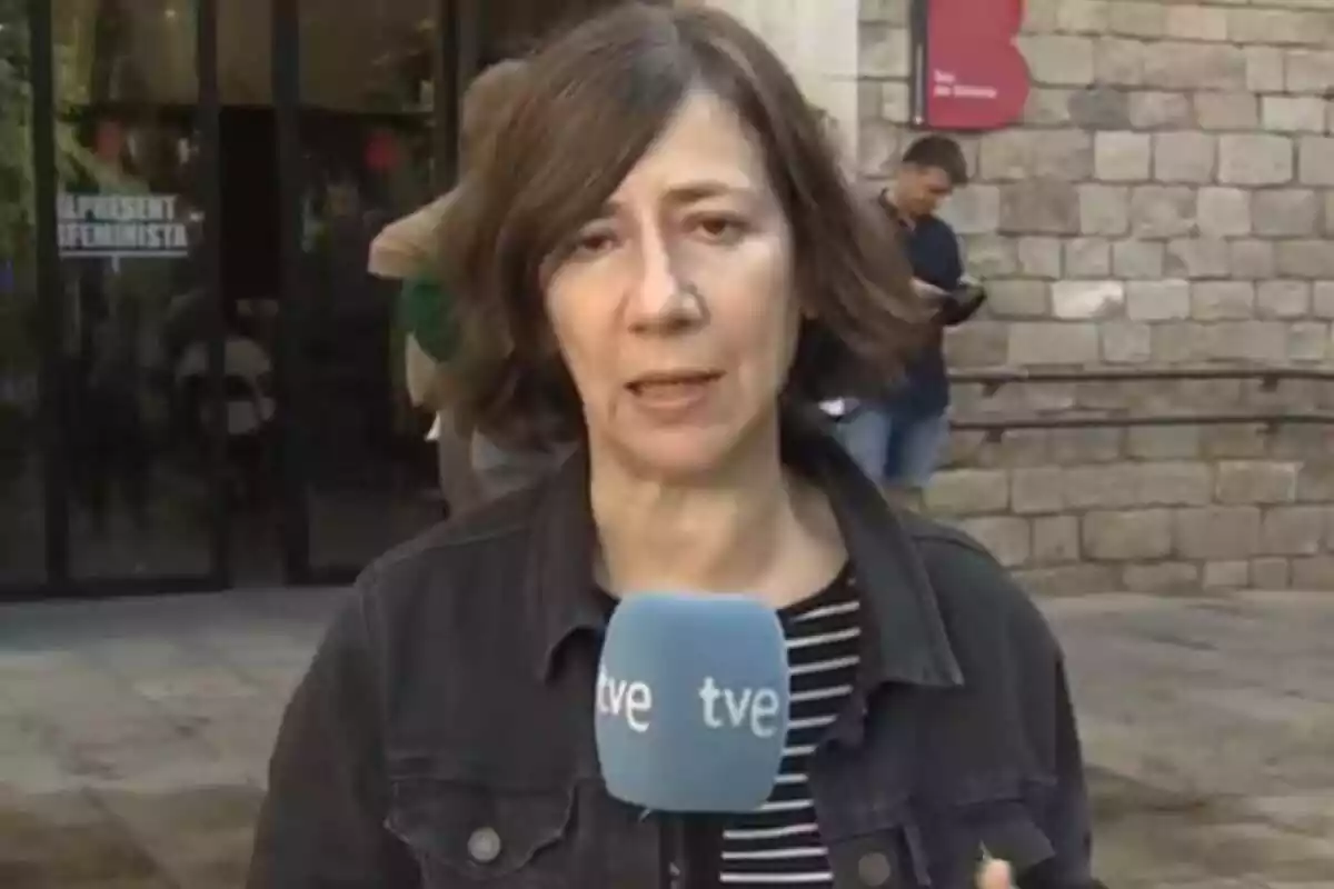 La periodista Maria Sànchez a RTVE.