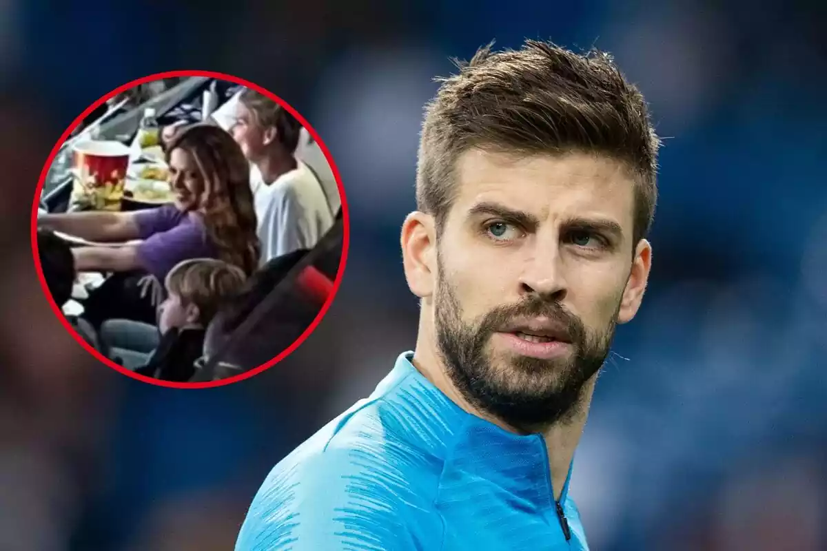 Fotomuntatge de Gerard Piqué i Shakira a Miami.