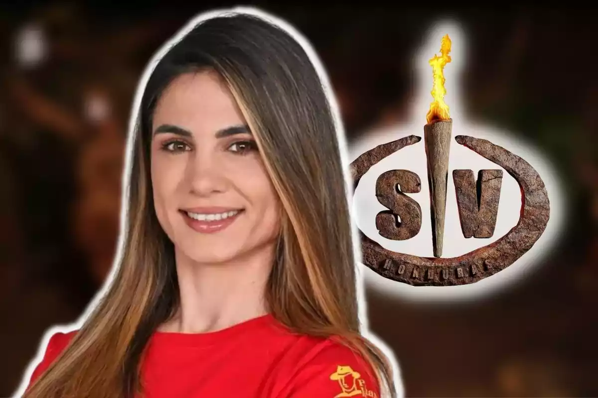Imatge de Gema Aldón amb el logotip de 'Supervivientes'