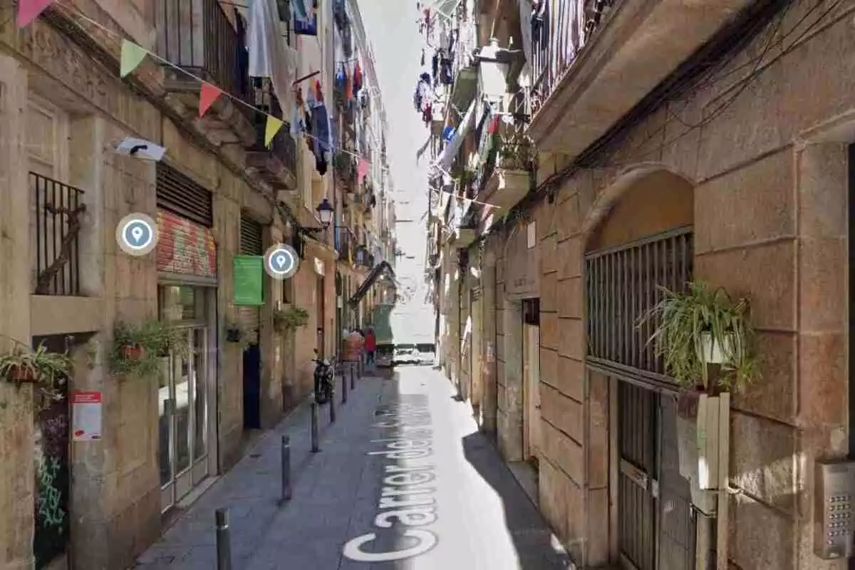 Imatge del carrer dels Salvador de Barcelona.