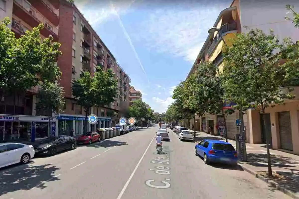 Imatge del carrer Santa Eugènia de Girona