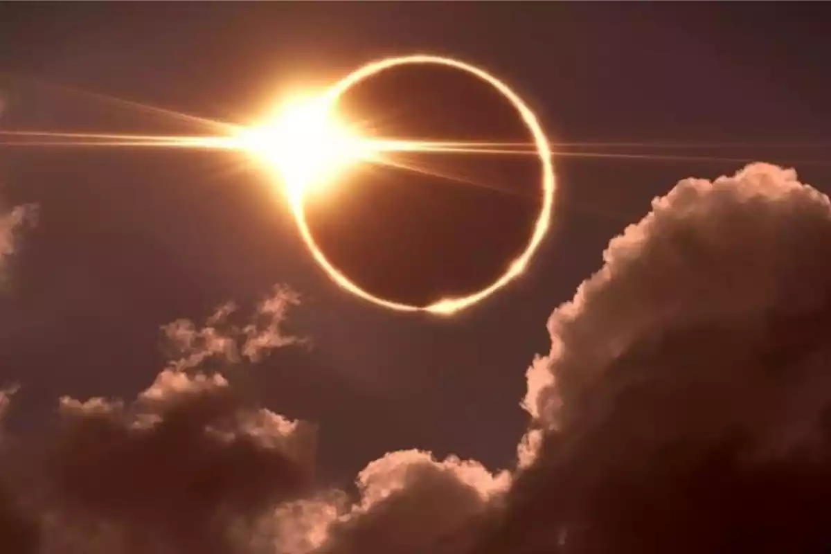 Imatge d'un eclipsi de sol