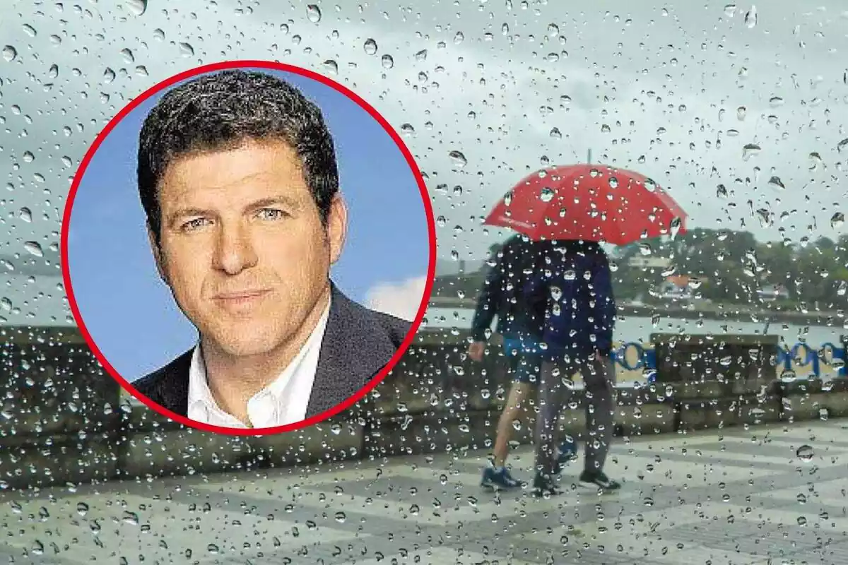 Muntatge de pluja i Mario Picazo