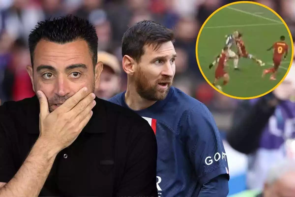 Muntatge de Xavi, Messi i el gol de Dybala