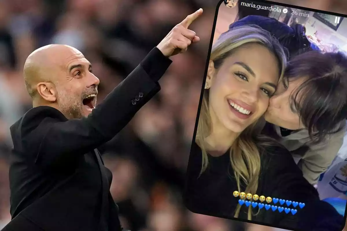 Pep Guardiola porta el Manchester City a la final de la Champions i la seva dona i filla ho celebren