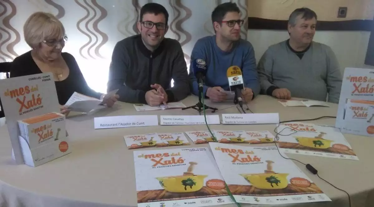 Jaume Casañas i Raül Mudarra, presentant el Mes del Xató 2019.