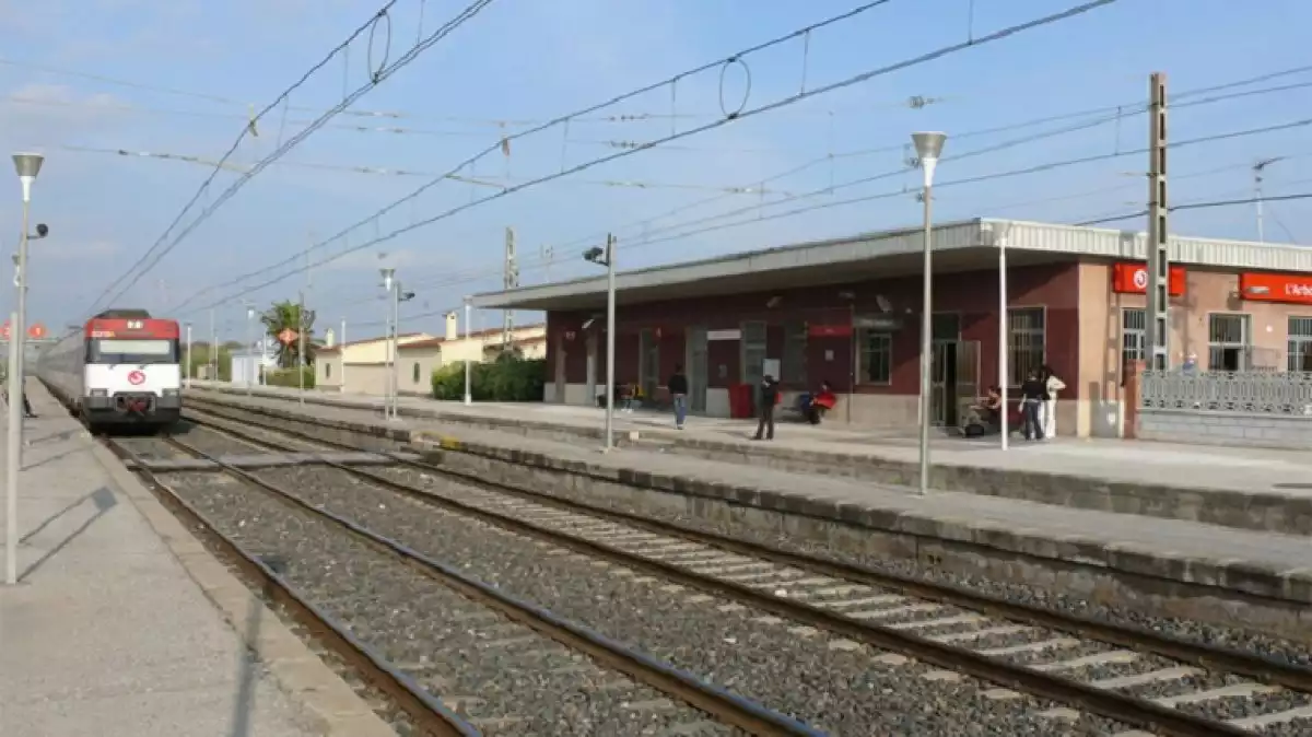 L'estació de Renfe de l'Arboç.