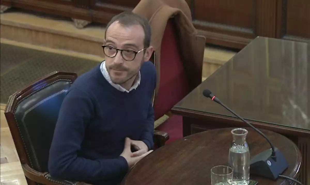 Jaume Mestre, responsable de difusió de la Generalitat, al judici del Procés.