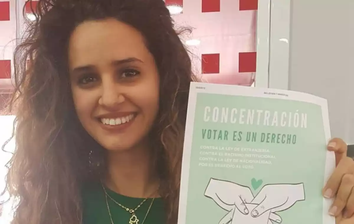 Safia Elaaddam, impulsora de la campanya 'Te Cedo Mi Voto'.