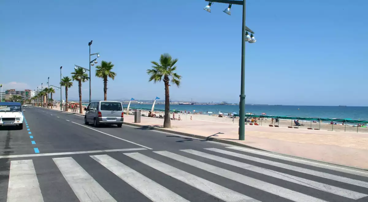 Imatge del punt exacte on s'ha produït l'atropellament a la Pineda.