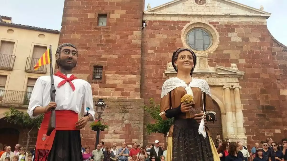 La colla Gegants de Prades va restaurar-se fa un any aproximadament.