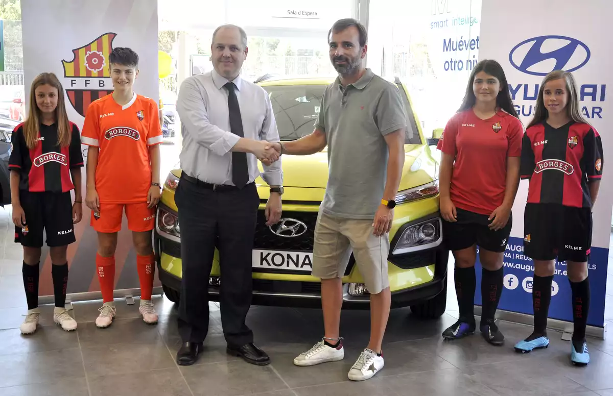 La Fundació Futbol Base de Reus renova l'acord de patrocini amb Hyundai Augusta Car