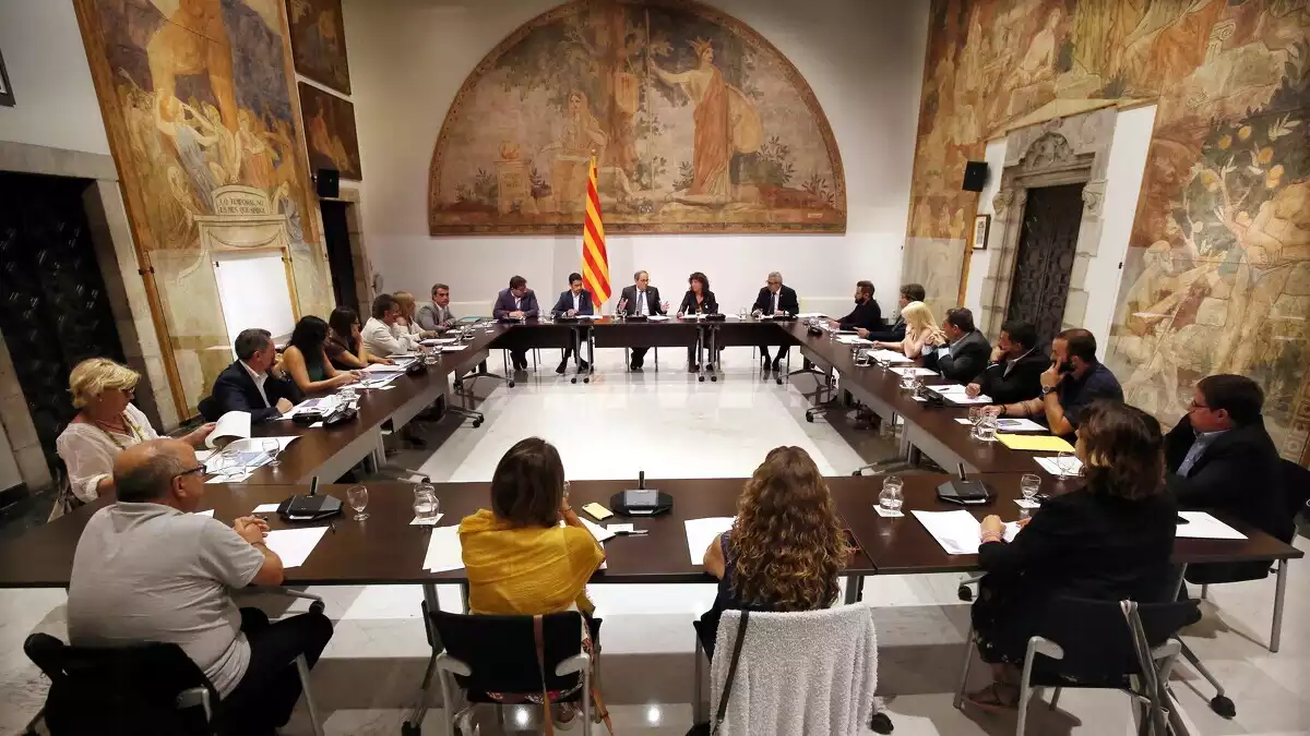 Imatge de la reunió de l'estratègia País Viu amb la comarca de la Ribera d'Ebre